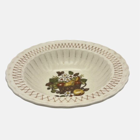 Vintage Metlox Poppytrail Vernon Ware Fruit Basket Vegetable Bowl 9" USA - Picture 1 of 5